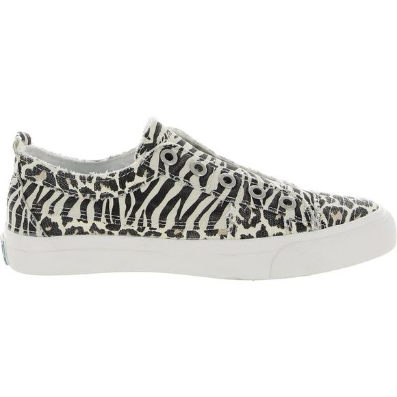 Blowfish Womens Play Black-Ivory Canvas Slip On Trainers Sneakers Shoes NWT - Picture 3 of 3